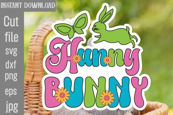 Hunny Bunny Retro Easter SVG