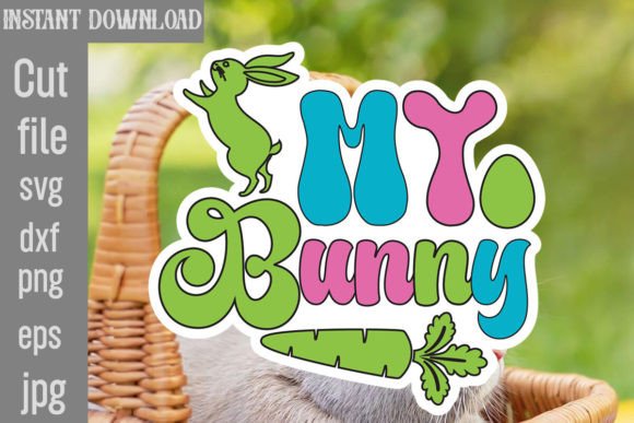 My Bunny Retro Easter SVG