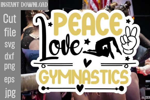 Reviewing the Peace Love Gymnastics SVG Cut File